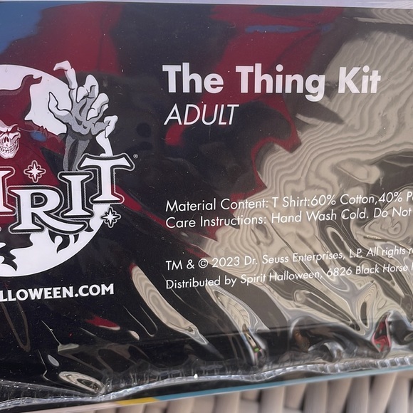 NEW-Adult Dr. .Seuss Thing 1 and Thing 2 Costume Kit  Size M - Picture 13 of 13